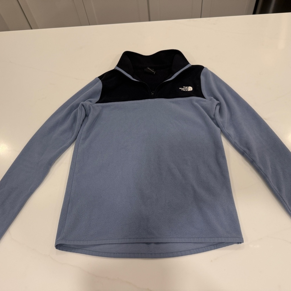 Women’s North Face Blue and Black 1/4 Zip Fleece